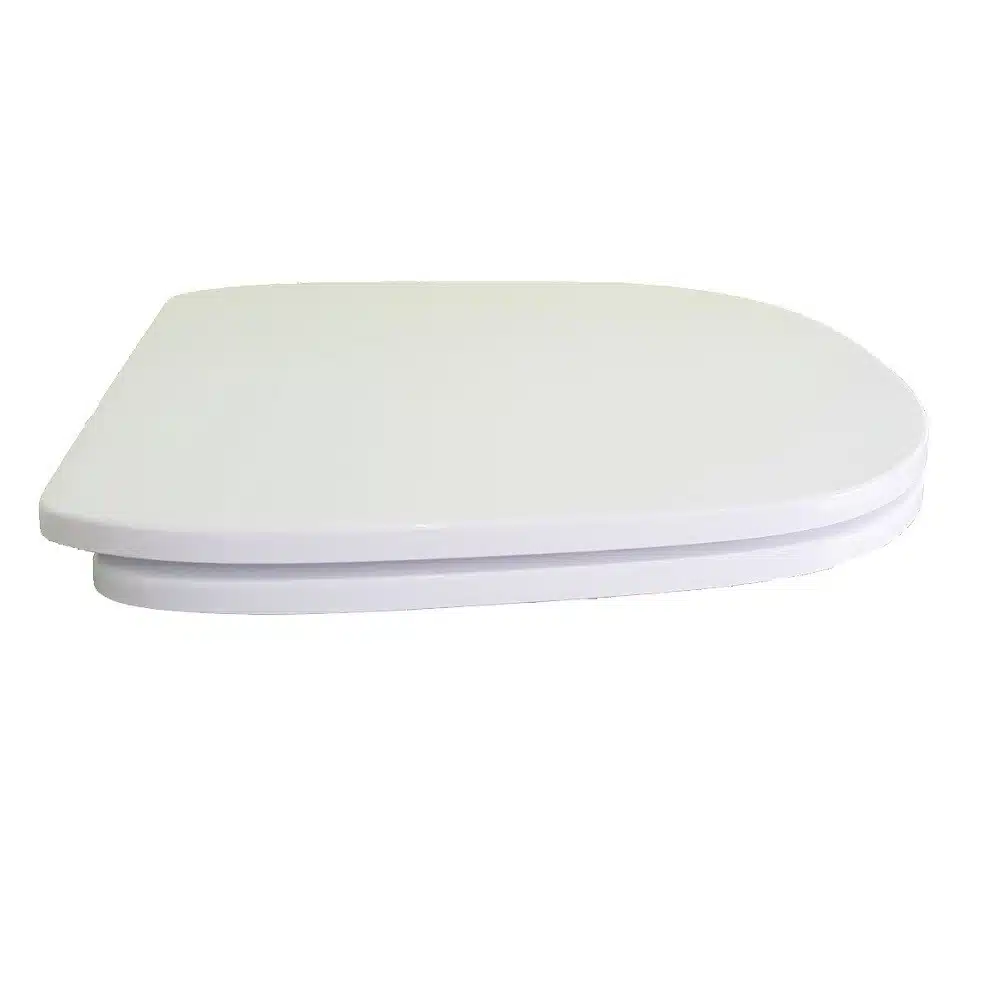 Copriwater 500 Pozzi Ginori legno rivestito in resina poliestere bianco Soft Close - immagine 4