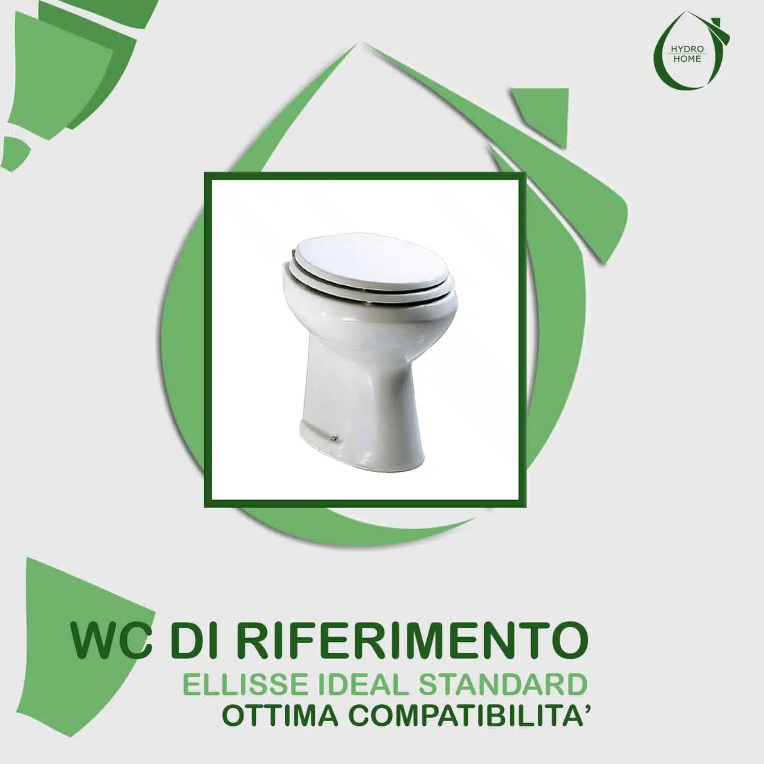 Copriwater Ellisse Ideal Standard legno rivestito in resina poliestere bianco - immagine 6